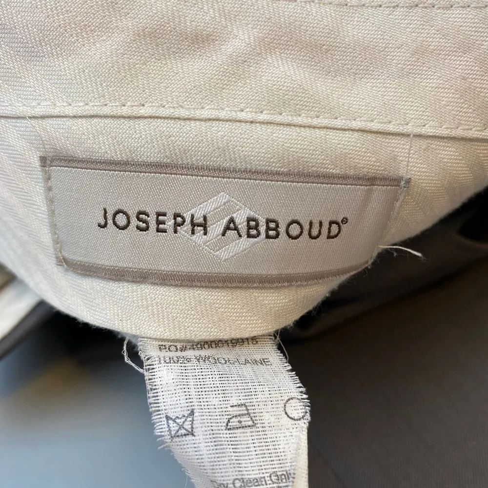 JOSEPH ABBOUD Dress Pants Mens 36R Brown 100% Wool Vintage Classic Business